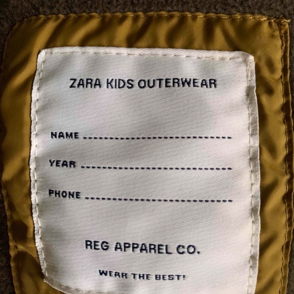 Zara Puffer Jacket with Hood Mustard Yellow - Picture 10 of 10